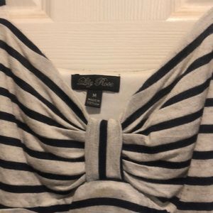 Lily Rose Dresses - Grey and navy striped dress Lily Rose Dresses - Grey and navy striped dress